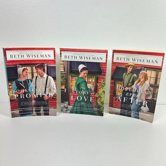 Beth Wiseman Amish Bookstore Novel Trilogy Complete Series - Picture 1 of 4